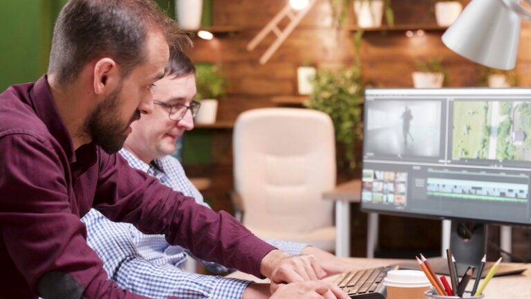 A production accountant helping a film producing with their budget.